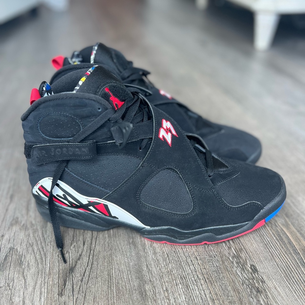 Jordan Black and Red Sneakers
